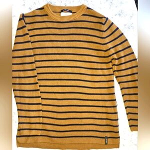 Zara Striped Brown & Blue Knit Sweater Girls 10